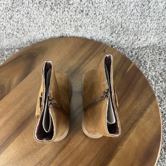Livie & Luca Neve Flower Toddler Size 7 Full Boot Caramel Girls Shoes Brown - Picture 7 of 12